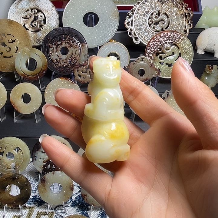 和田玉挂件未镶嵌0*9