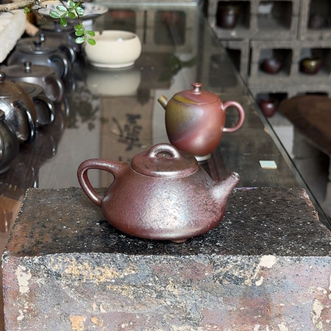 建水紫陶紫泥柴烧茶具150cc