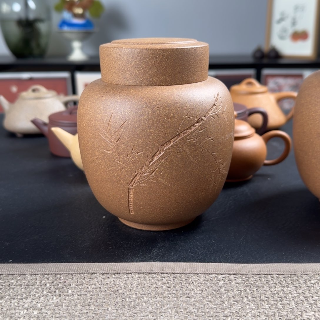 牛***头紫砂茶壶紫砂茶叶罐