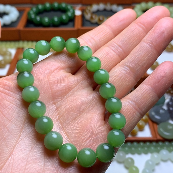 和田玉手串未镶嵌