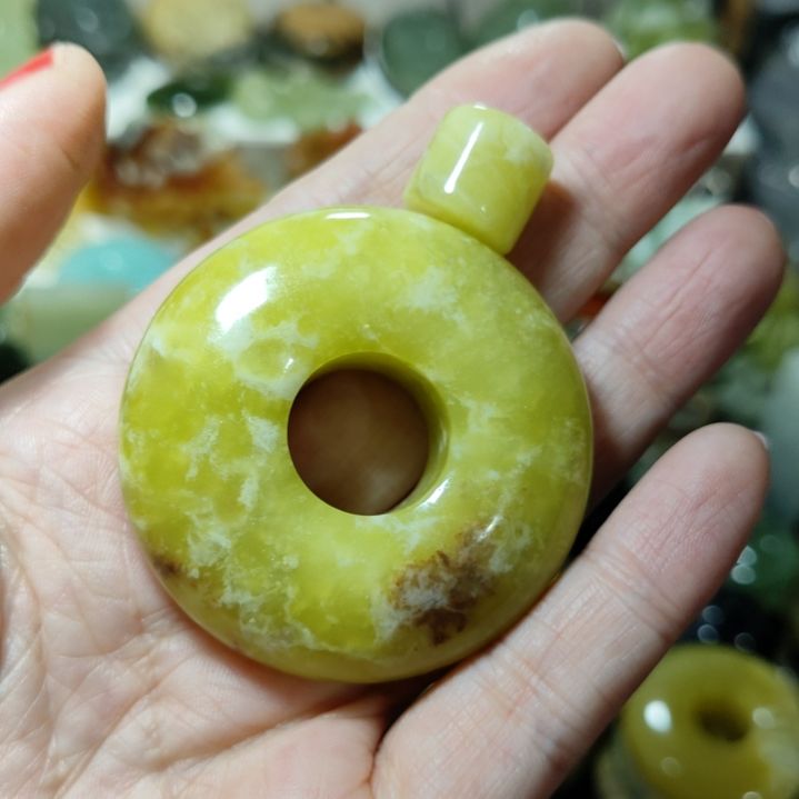 岫玉平安扣未镶嵌