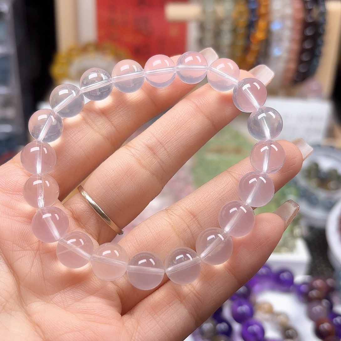 水晶手链未镶嵌奶白晶10