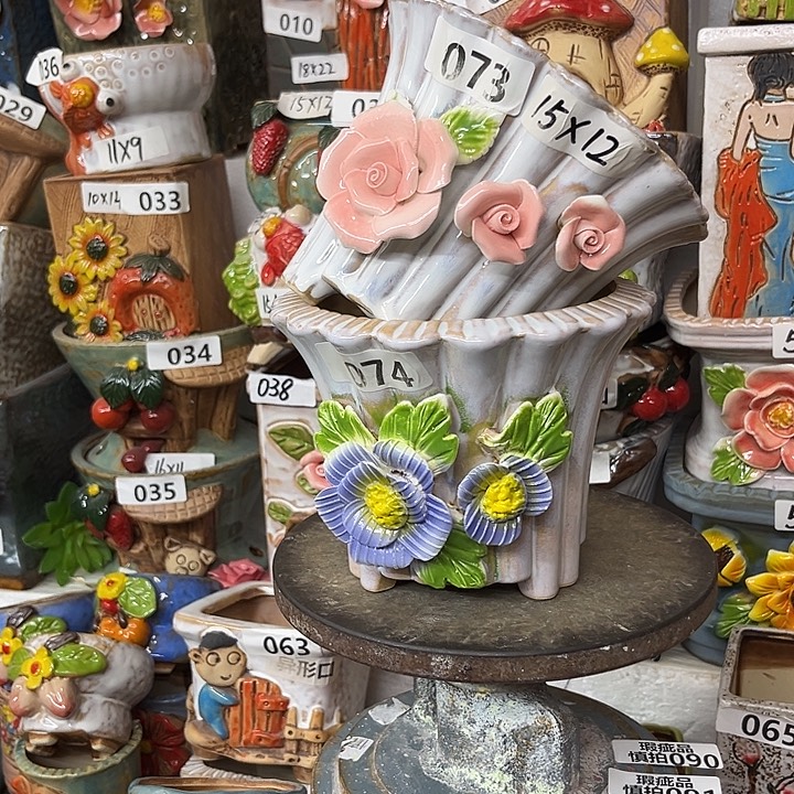 粗陶材质多肉花盆