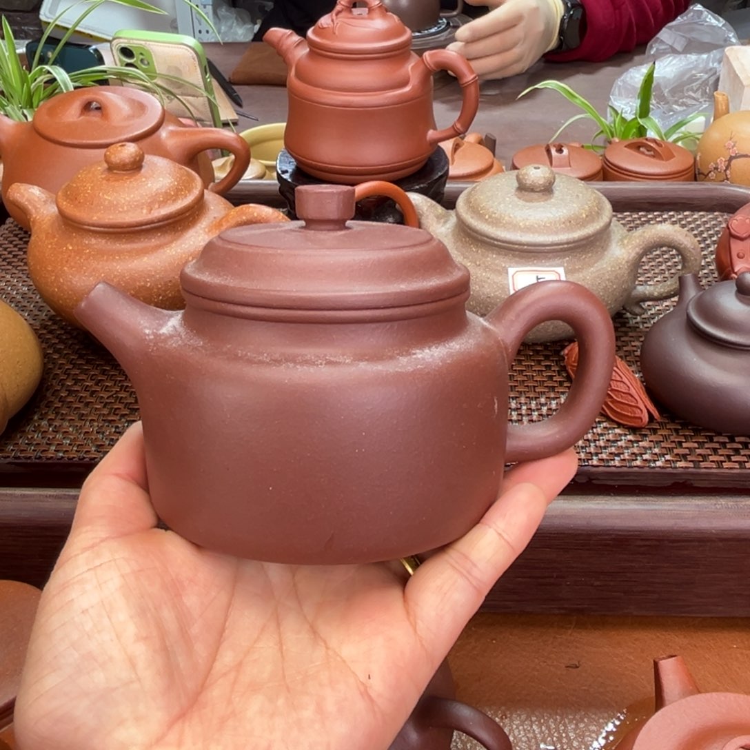 紫砂茶壶德钟280cc紫泥