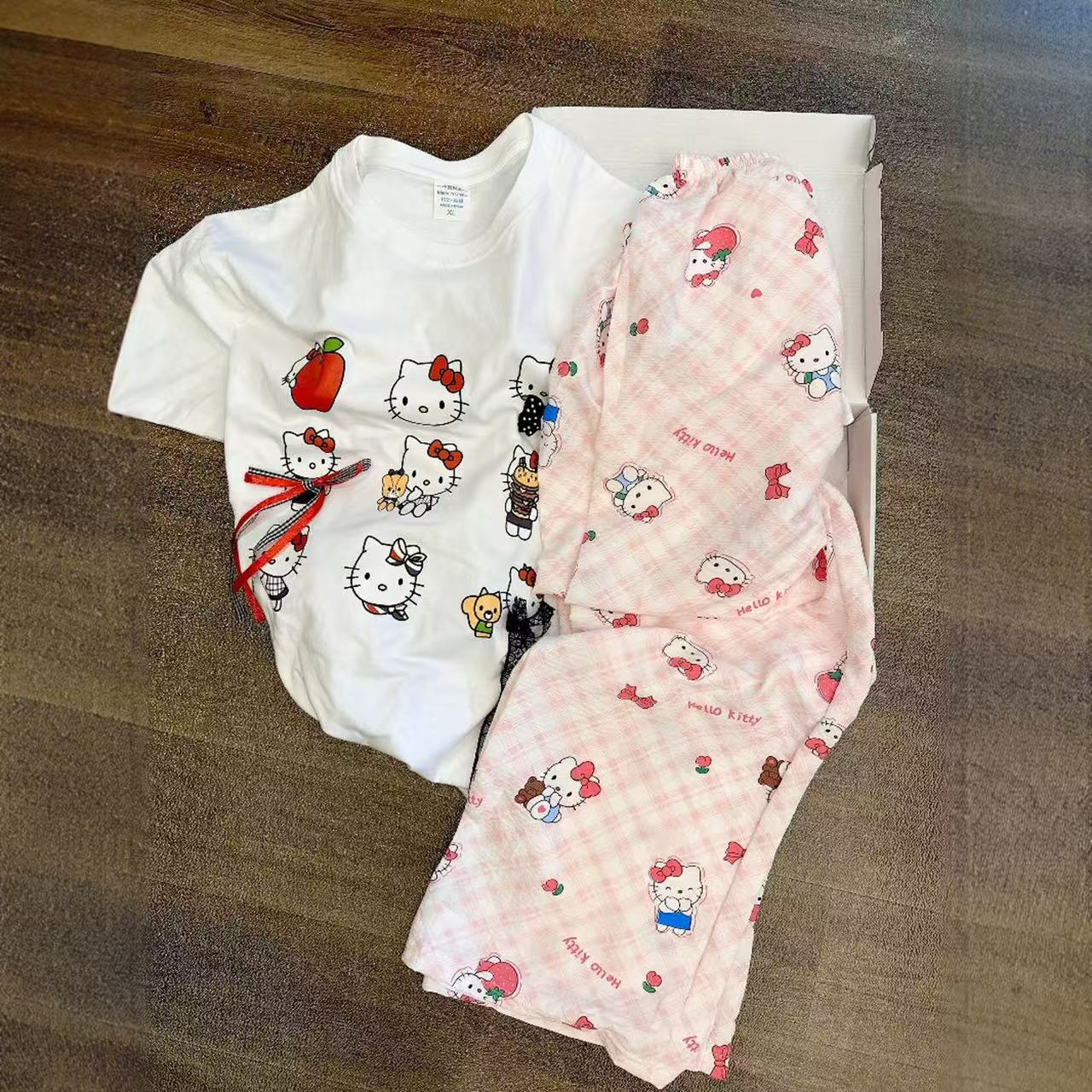 【潘潘】5048可爱DF卡通甜美夏季短袖家居服