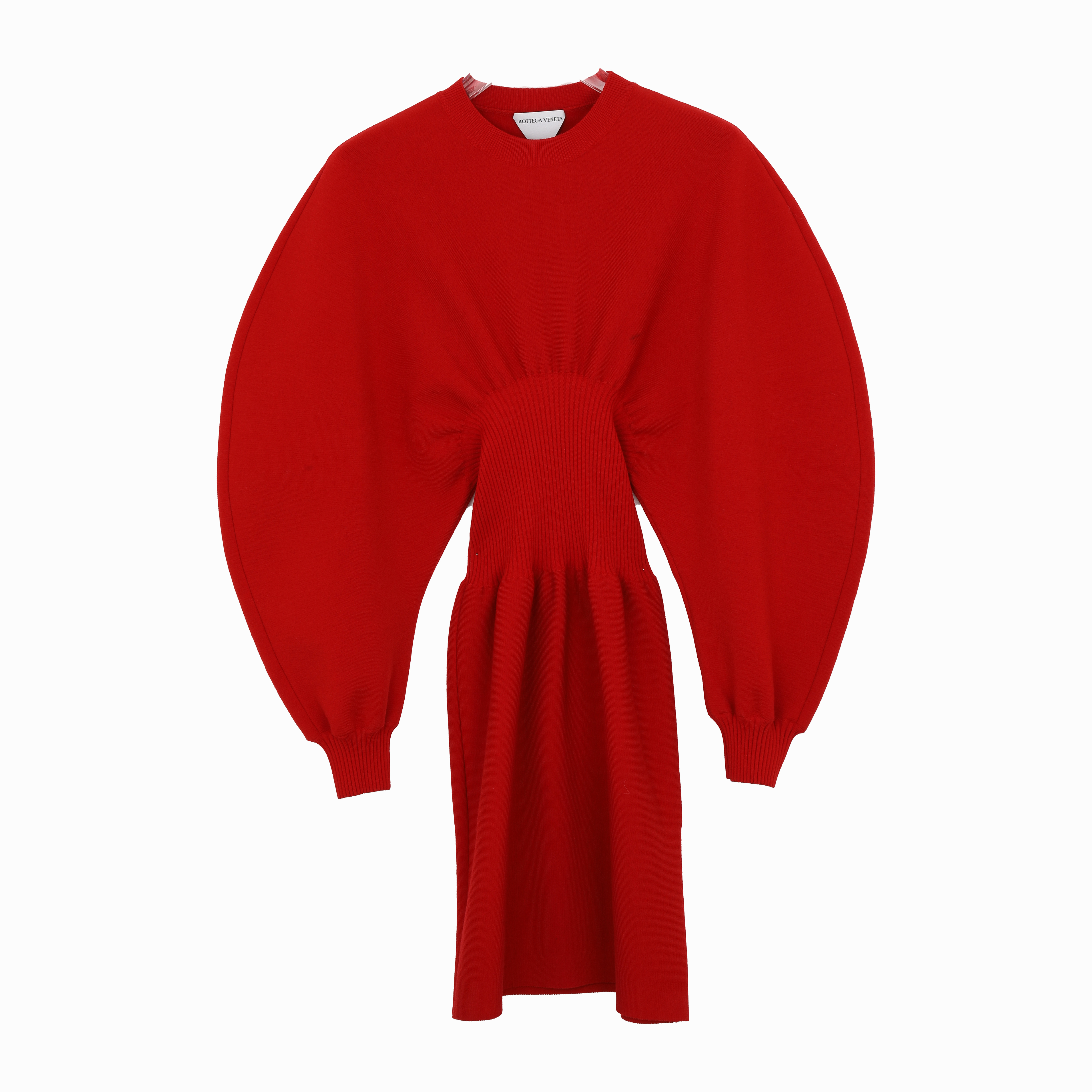 BOTTEGA VENETA/葆蝶家女士设计感红色长袖连衣裙650768V0CX06144