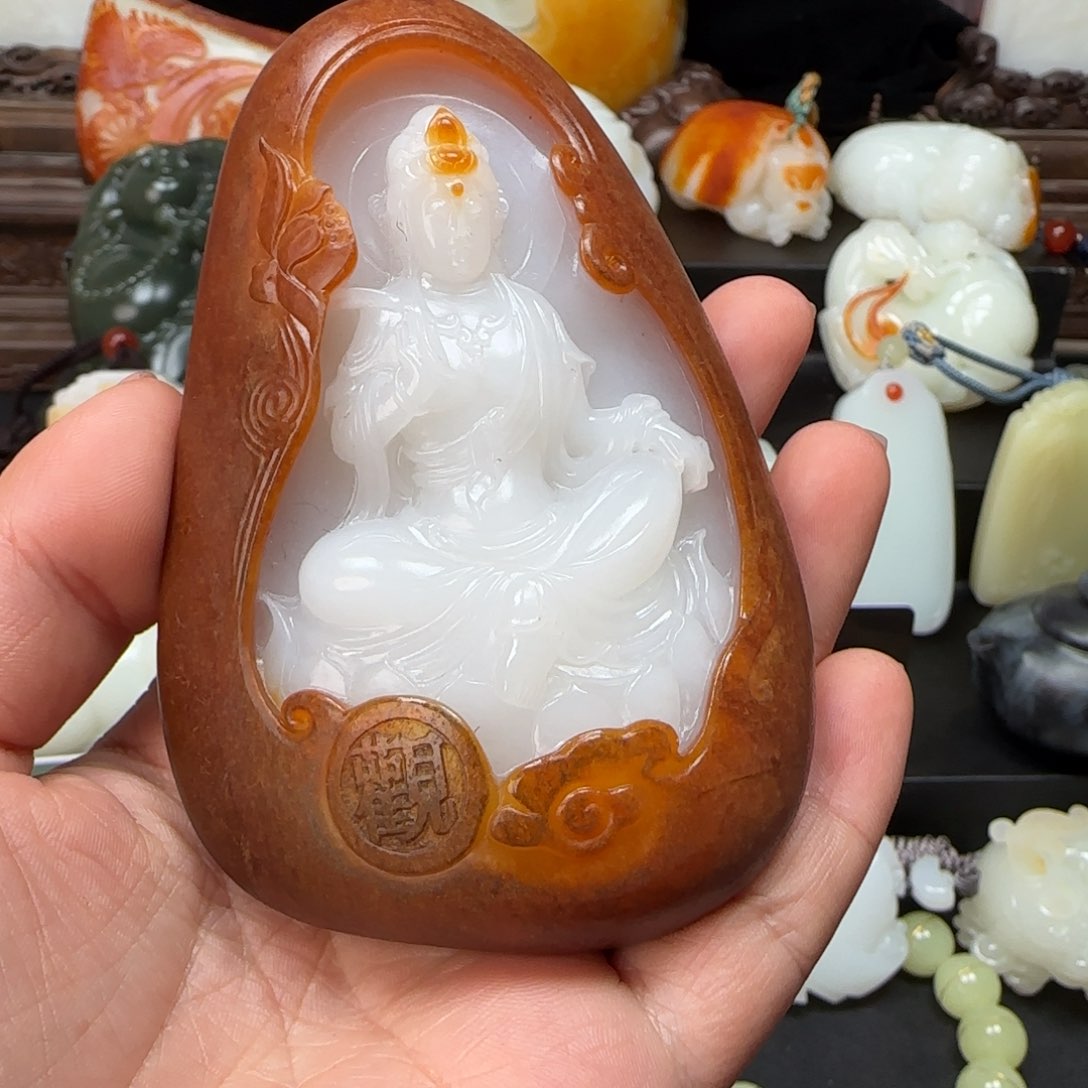 和田玉摆件未镶嵌欢****