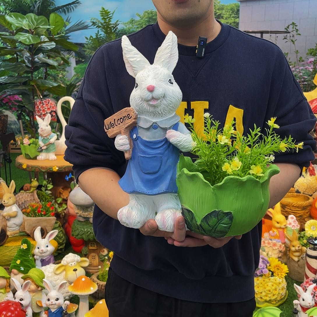 红陶花园庭院摆件