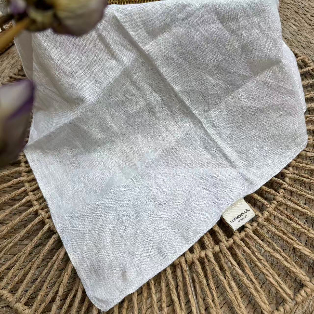 【福袋毛巾一条装】汉麻纯色洗脸巾毛巾三角巾40*40