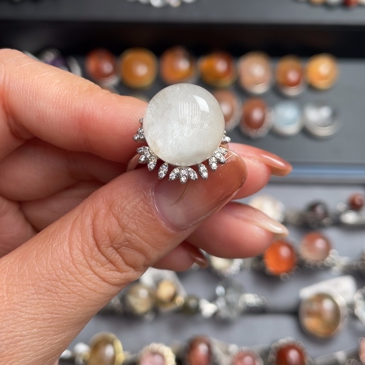 水晶戒指银S925镶嵌11111111