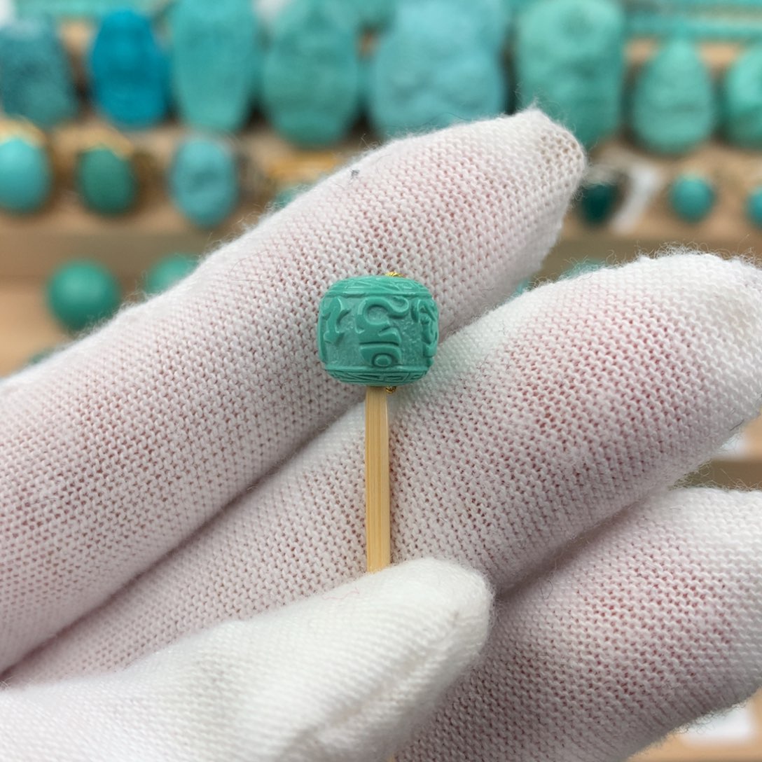 绿松石配饰未镶嵌卡9*8