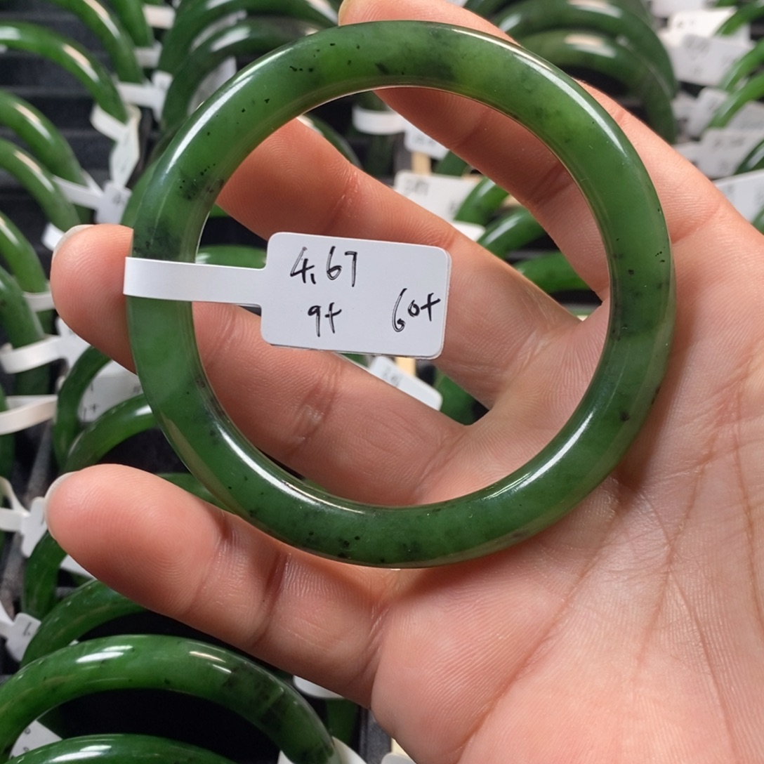 和田玉（碧玉）未镶嵌手镯60