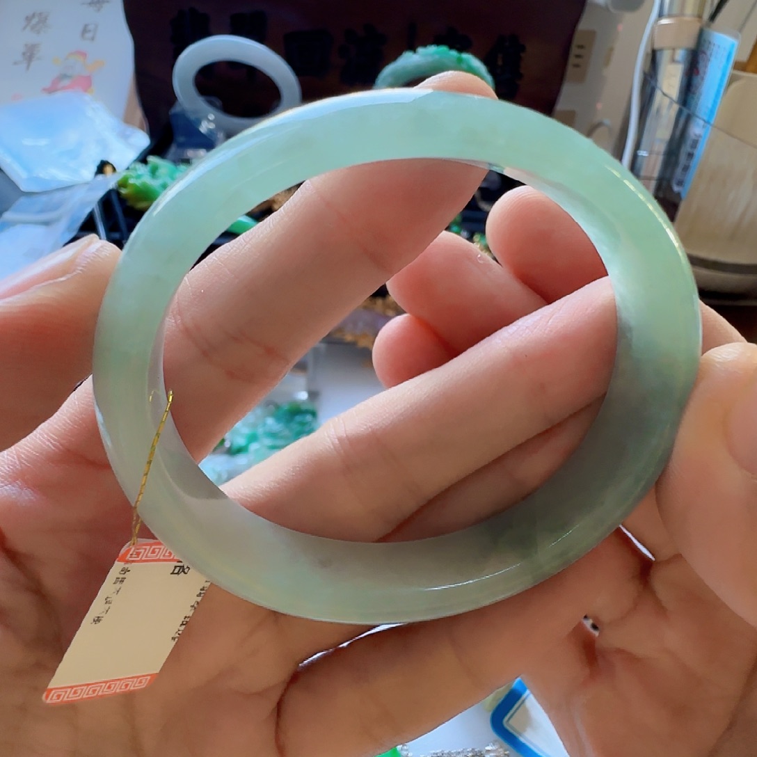 宛****翡翠未镶嵌手镯翡翠280
