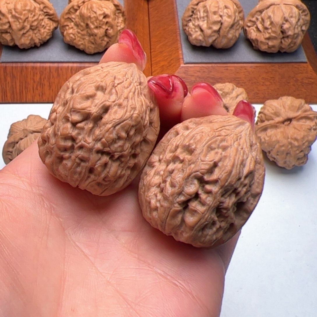 文玩核桃把件金钱豹32