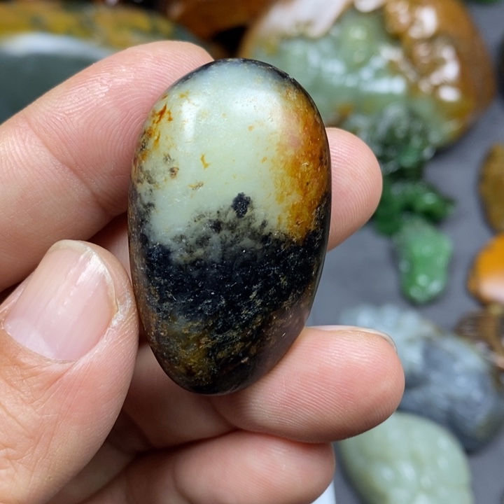 和田玉未镶嵌挂件