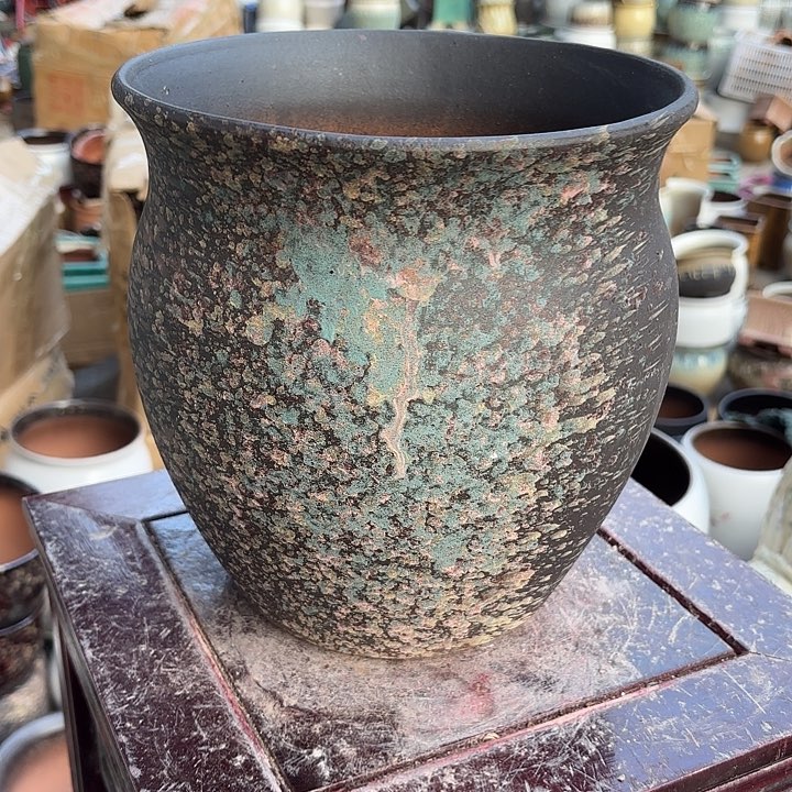 红陶泼墨口径22高度23