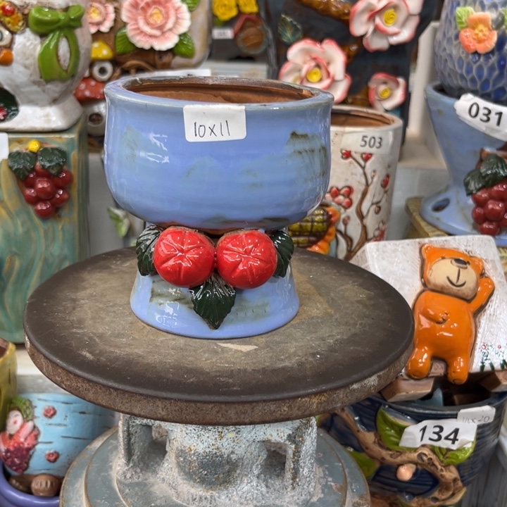 紫砂花盆粗陶材质多肉花盆