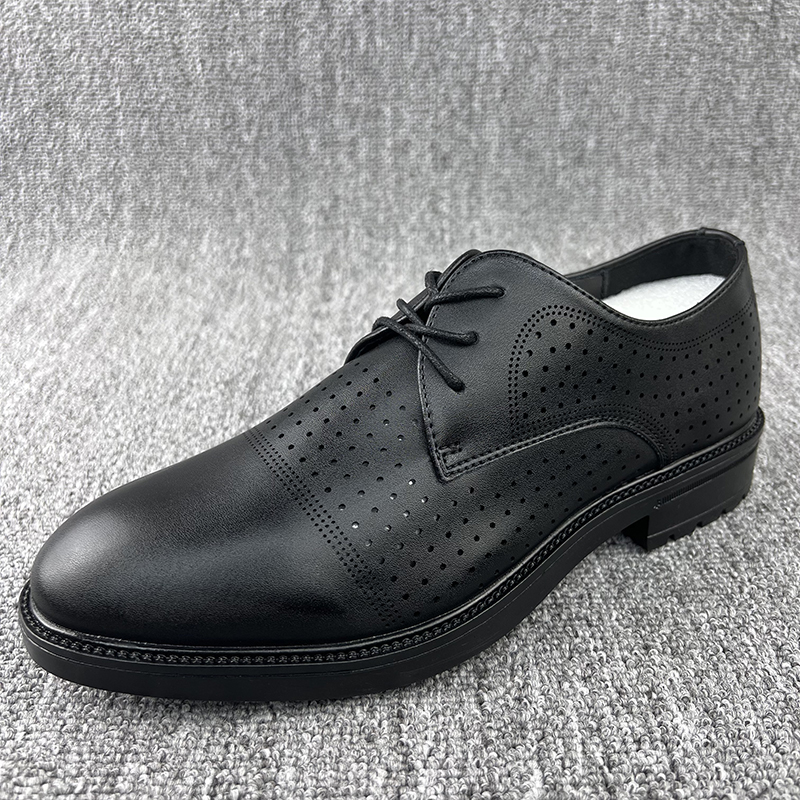 0526-1夏季新款男士透气套脚皮鞋休闲皮鞋商务懒人鞋子男鞋休闲鞋