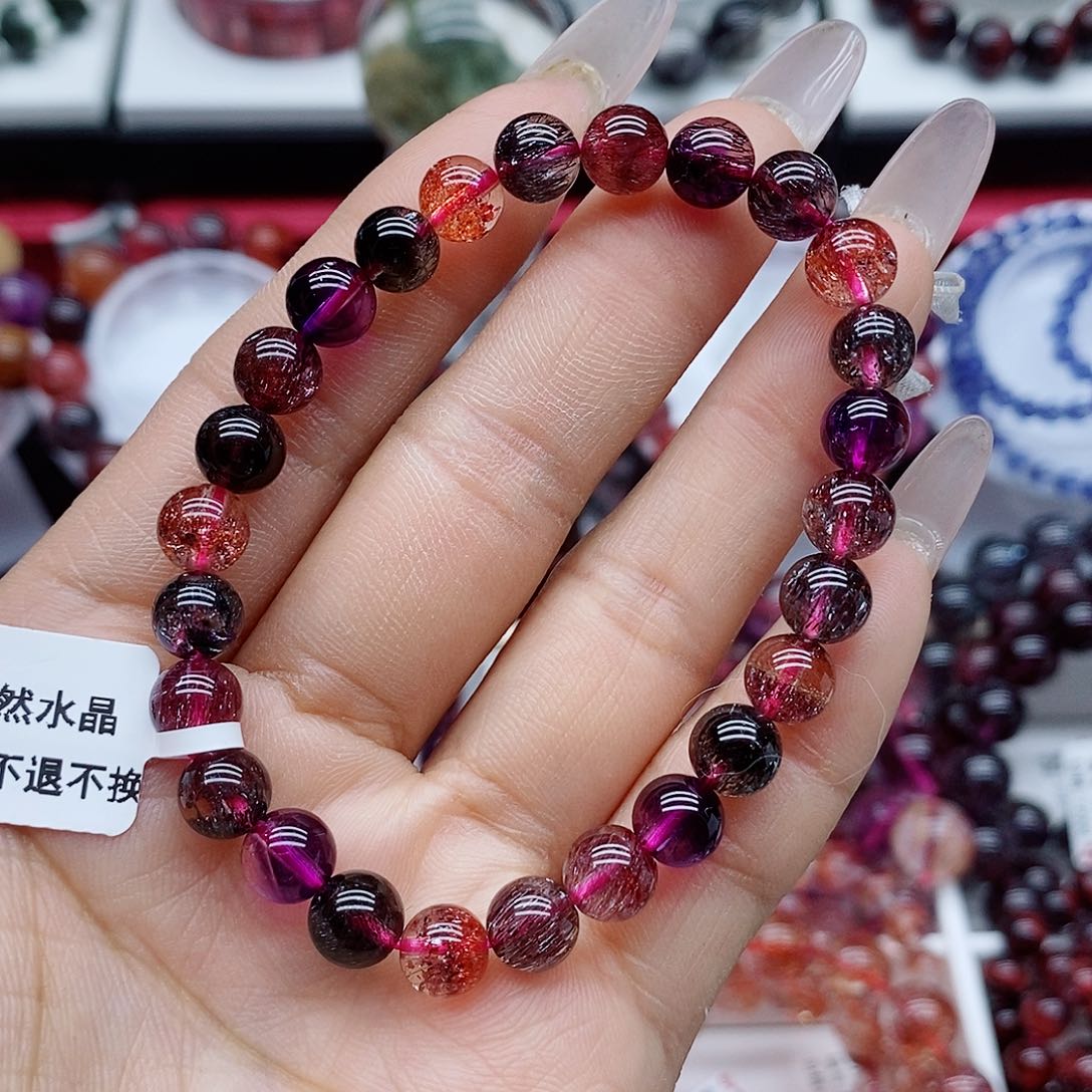 手绳未镶嵌水晶黑加仑超七