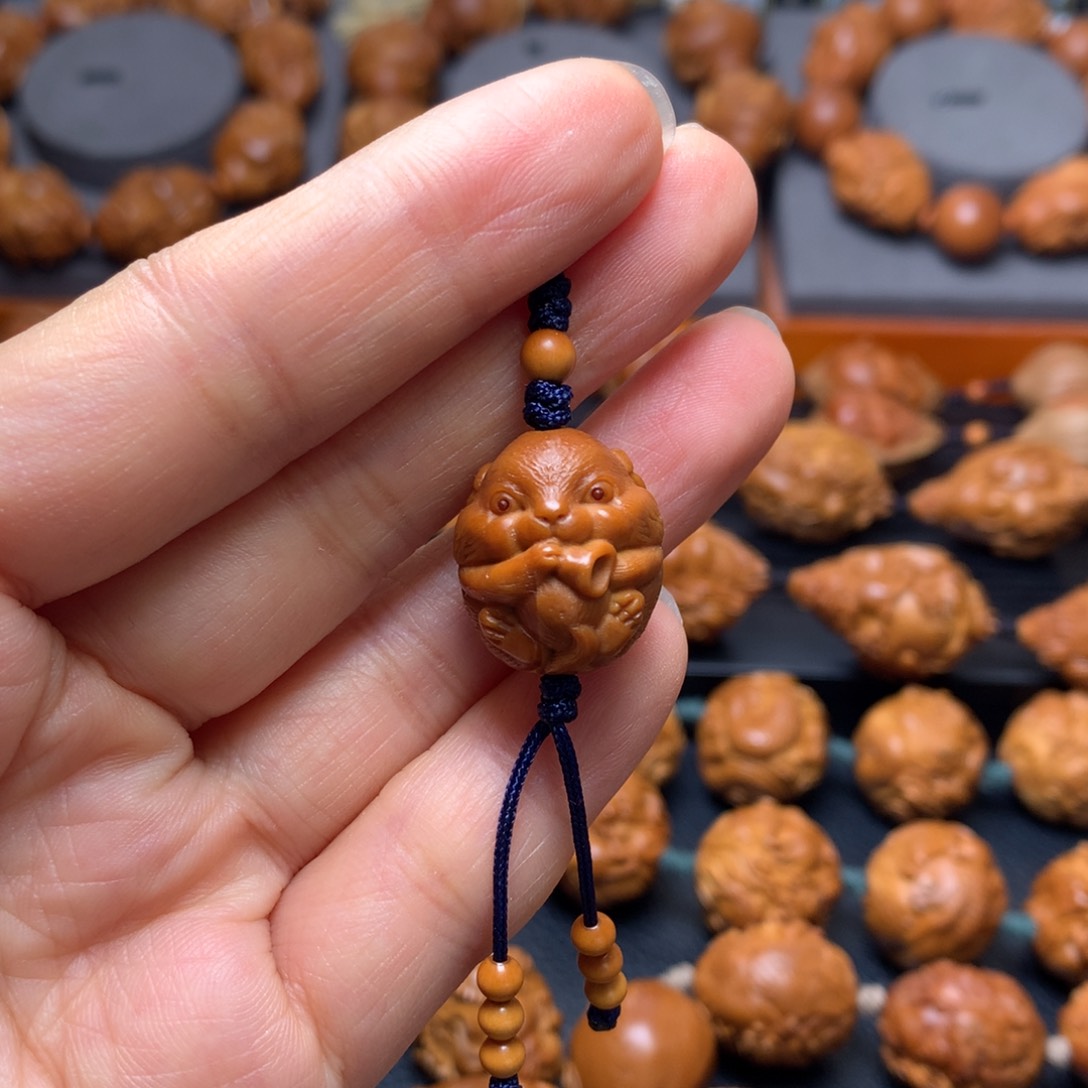 橄榄核手串/手链单籽仓鼠