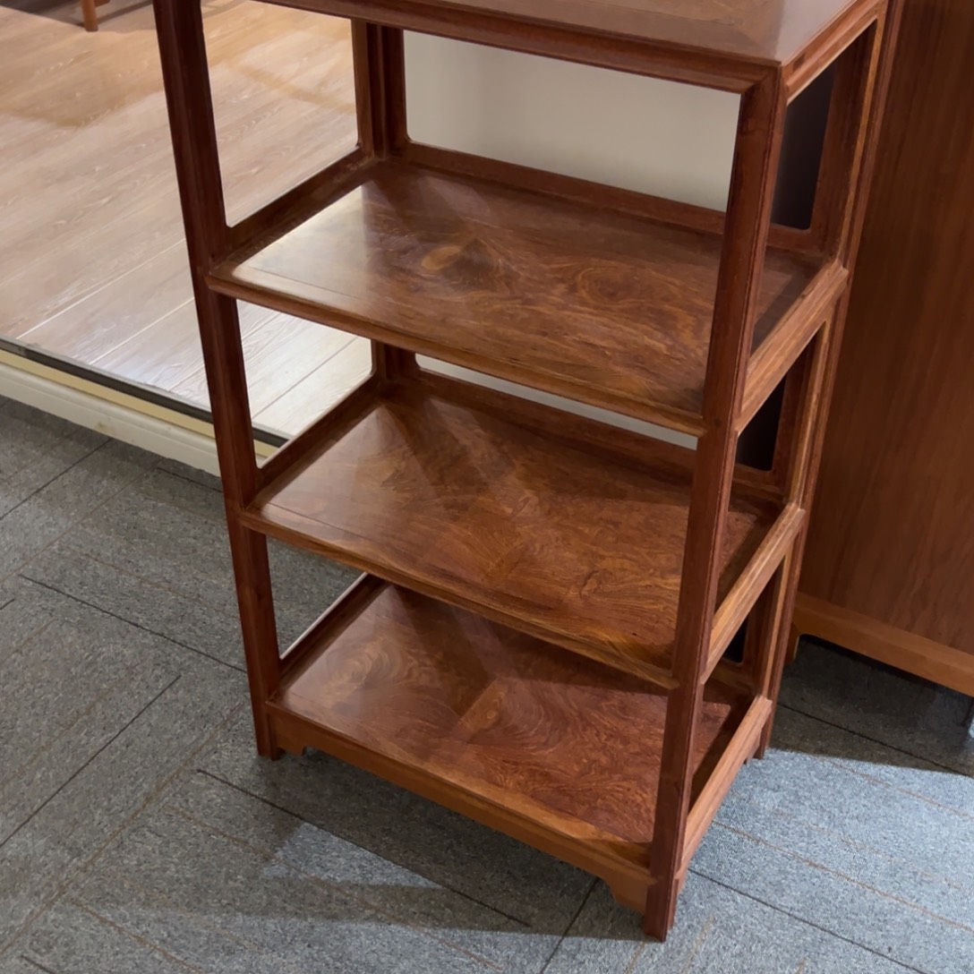 花梨木类书架架子