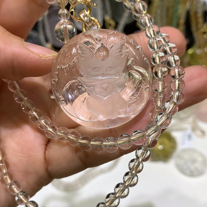 水晶颈饰未镶嵌天然