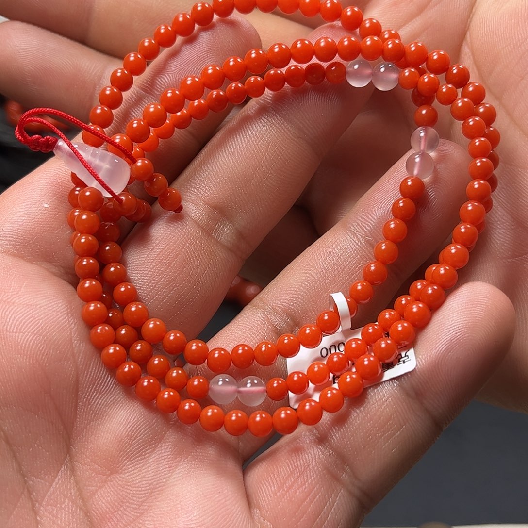 南红玛瑙未镶嵌4+多圈大水沟