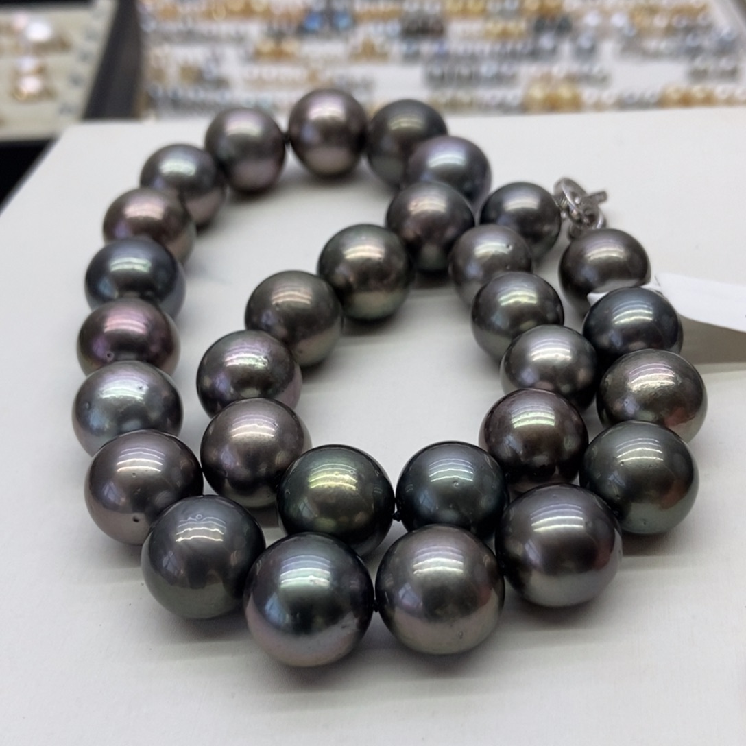 海水珍珠项链银S925镶嵌