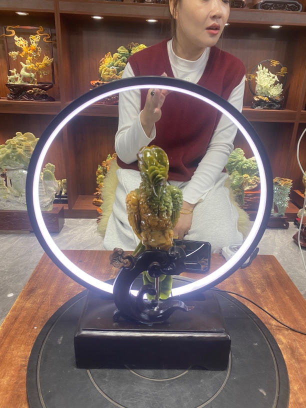 摆件新中式玄关山水摆件办公室摆件