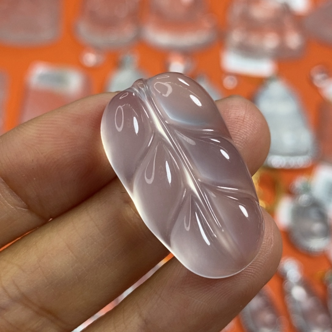 石英质玉叶子未镶嵌