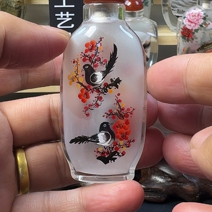 鼻烟壶内画手工绘制包邮