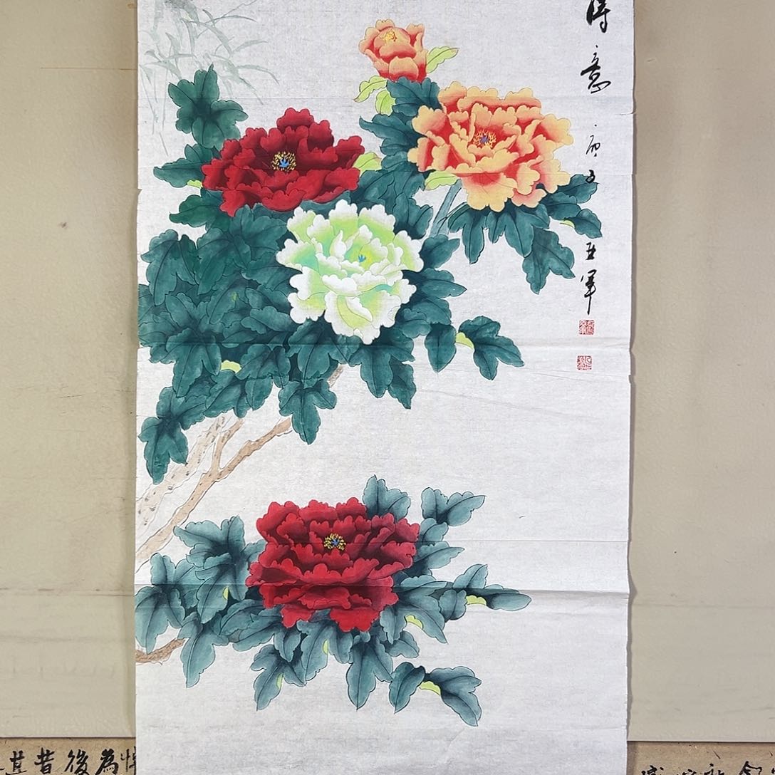 国画521 花鸟在此处飞翔也不太
