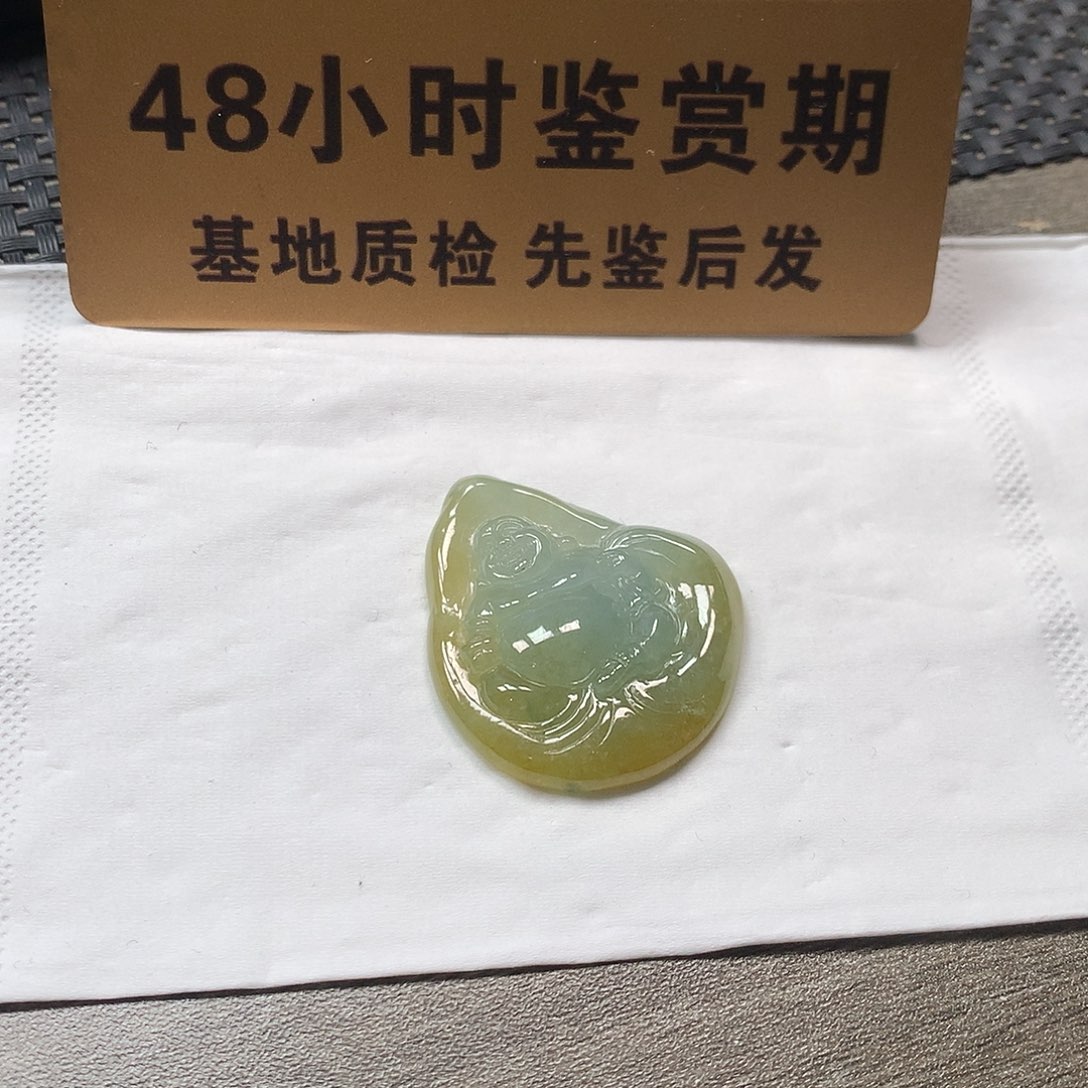 颈饰未镶嵌翡翠逍遥佛