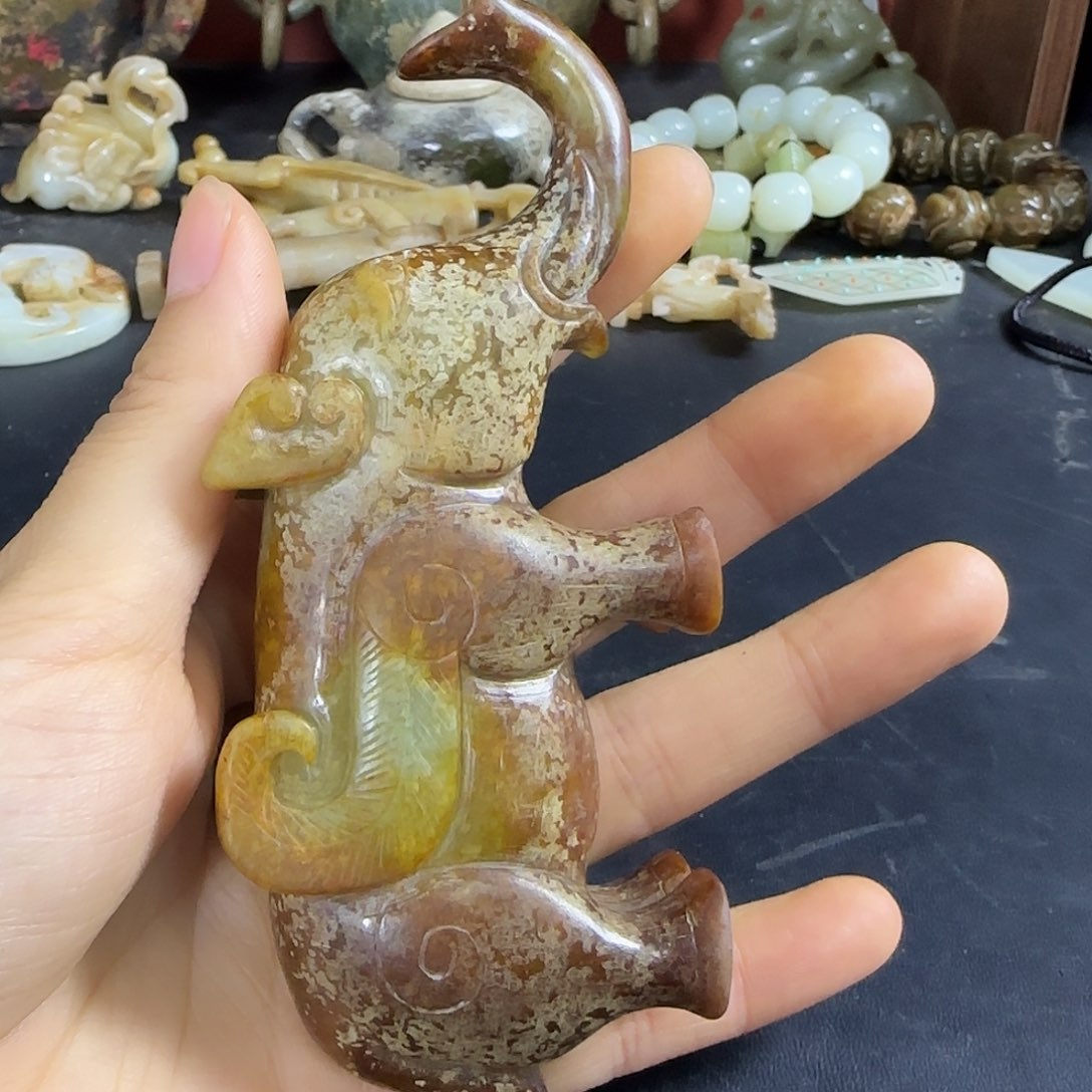 和田玉未镶嵌挂件寒*