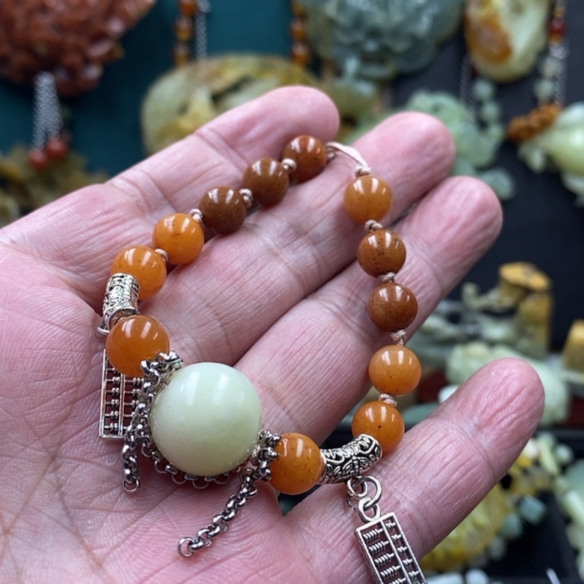 【闪购商品】岫玉岫玉手链未镶嵌