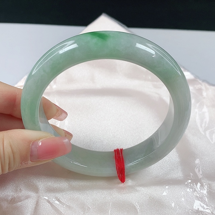 未镶嵌手镯翡翠翡翠00012，圈口65