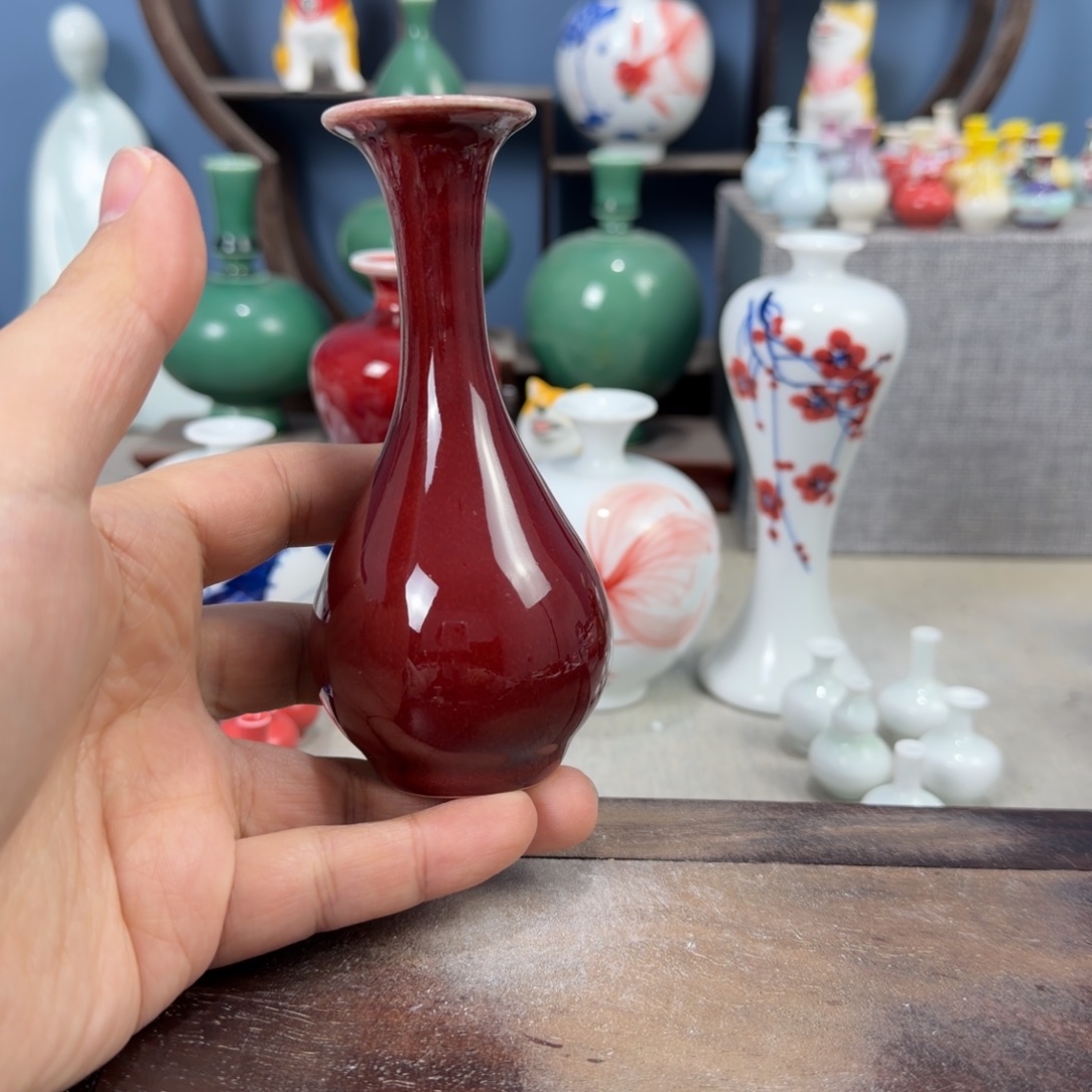 陶瓷手工小花器摆件