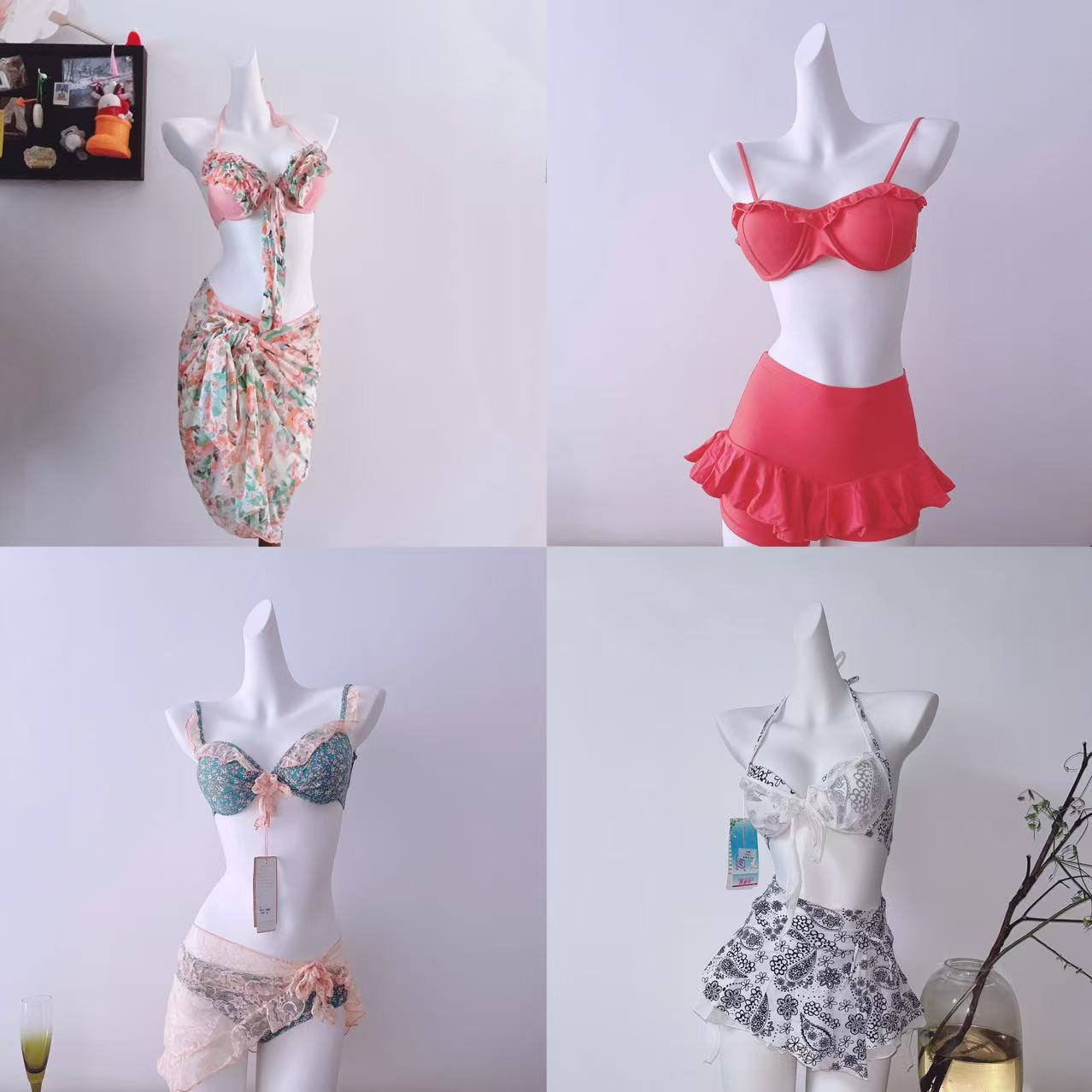 【此链接直播专用】长裙春夏秋镂空法式性感连衣裙服装夏季泳衣纱巾