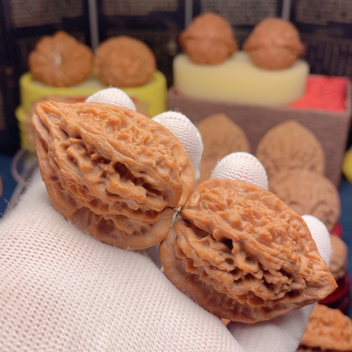 吊坠文玩核桃36正版十三陵鸡心