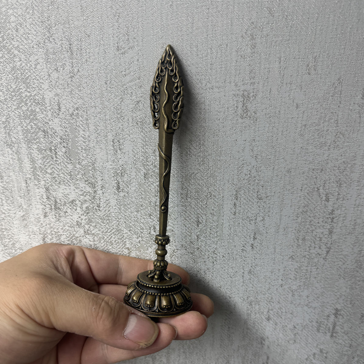 藏传黄铜文殊剑摆件