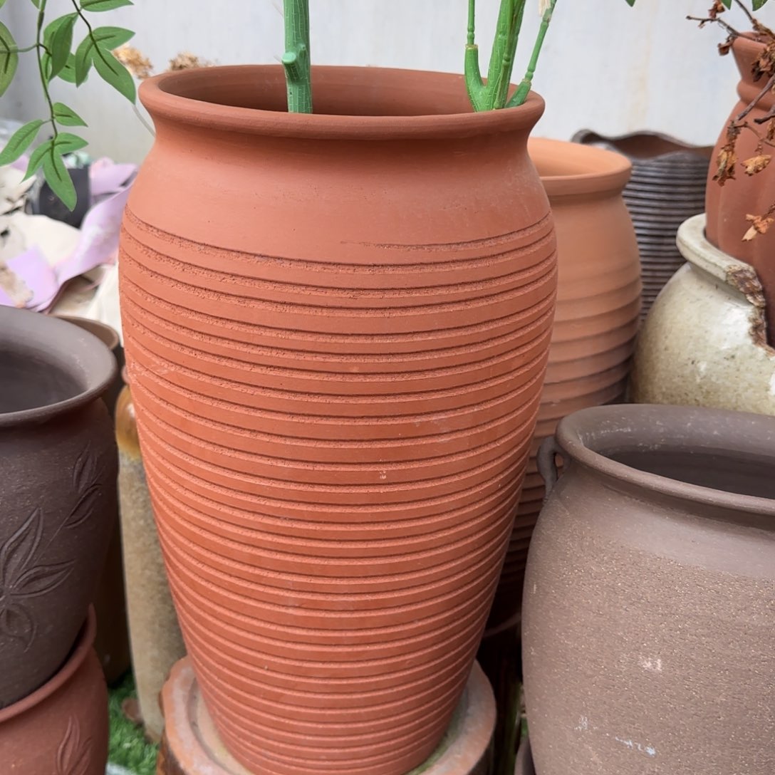 紫砂花盆口25高50宜兴紫砂