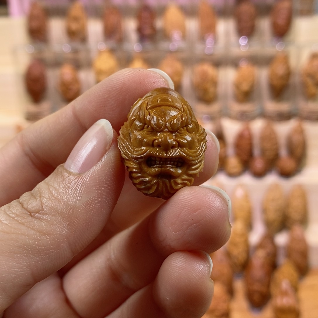 橄榄核手串/手链精****森返油钟馗