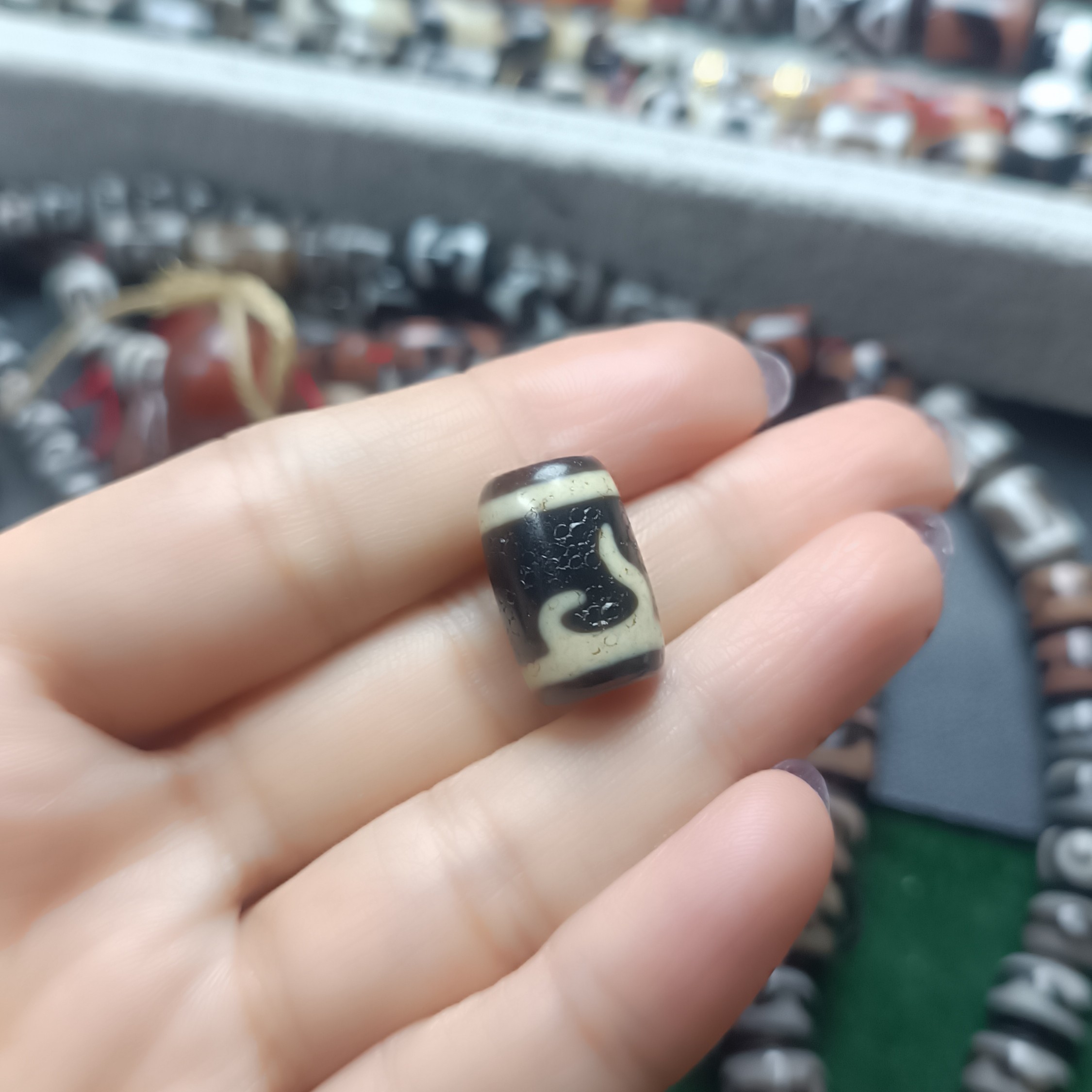 建成如意桶珠牙黄