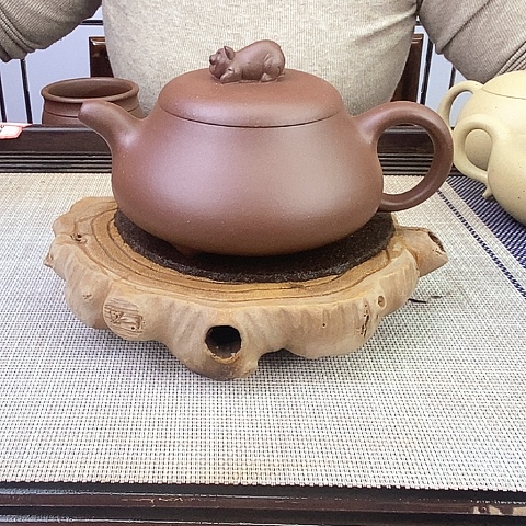 紫砂茶壶宜兴紫砂底槽清280c c