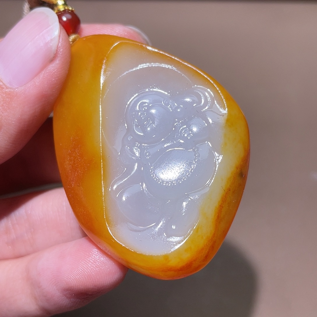 和田玉颈饰未镶嵌Y