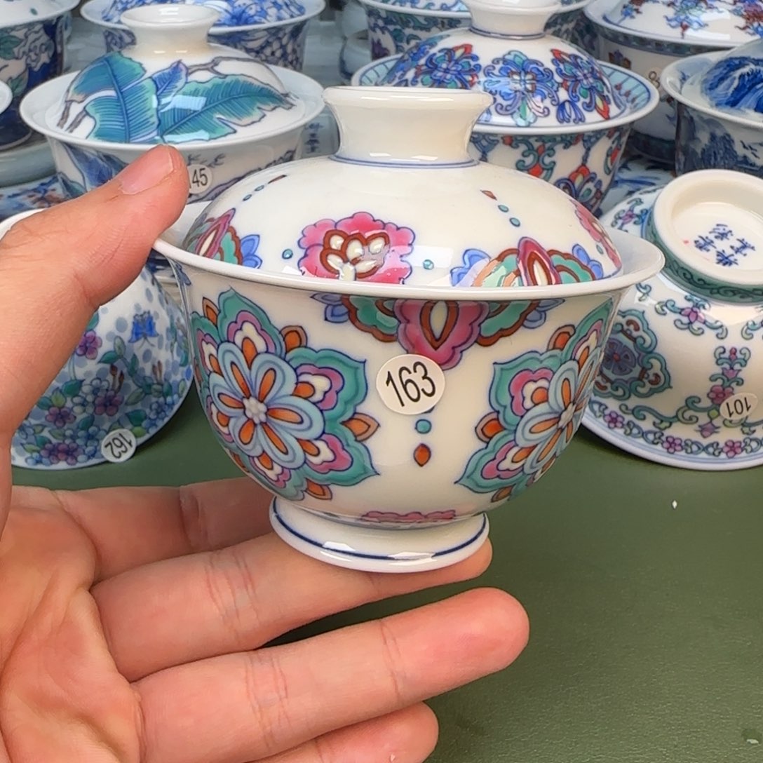 彦祖纯手工手绘茶具163