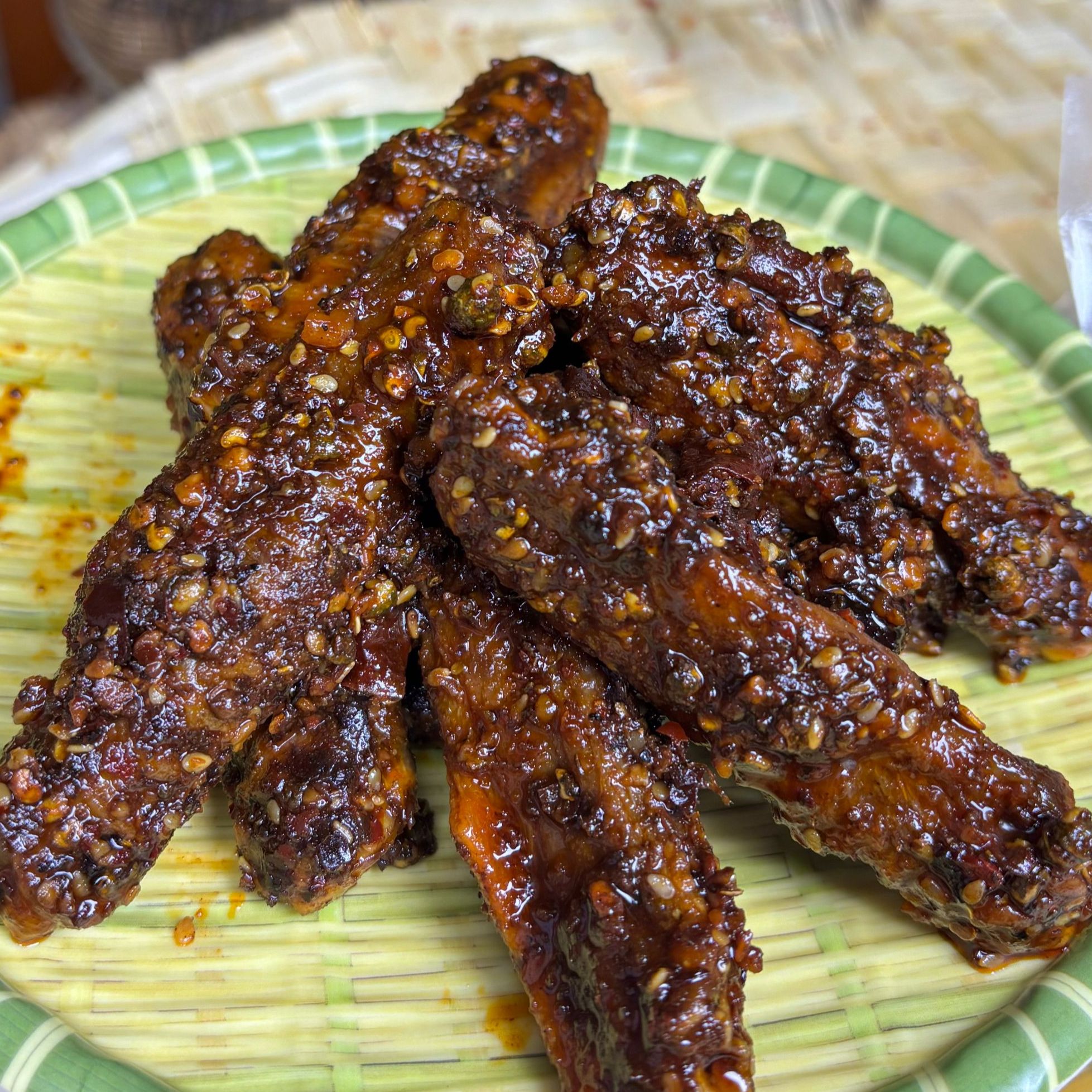香麻辣鸭翅特产即食解馋小零食下酒追剧小吃