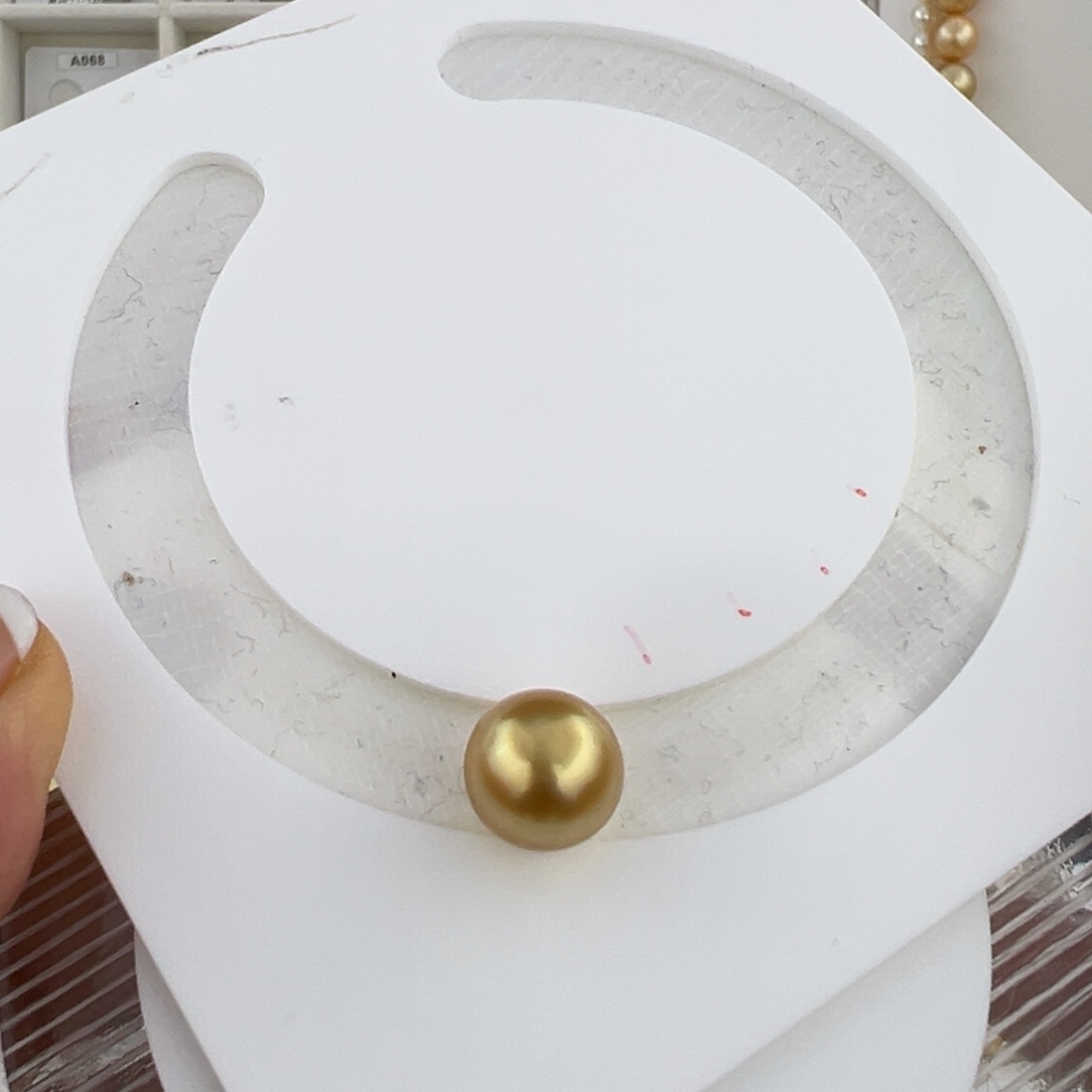 落***落海水珍珠裸珠南洋金珠