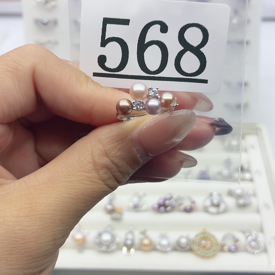 *****珠宝奇石淡水珍珠银S925镶嵌568拍2发1