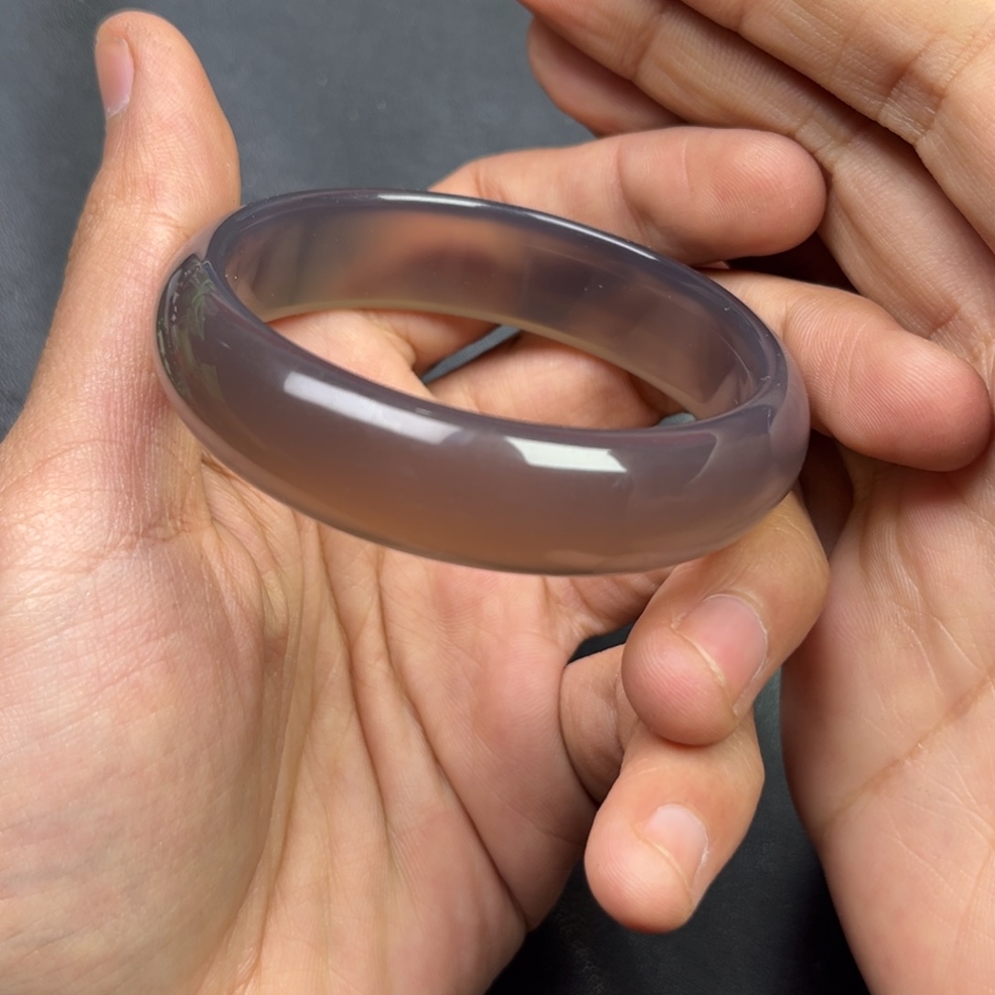 玛瑙/玉髓颈饰未镶嵌多样性冰紫手镯